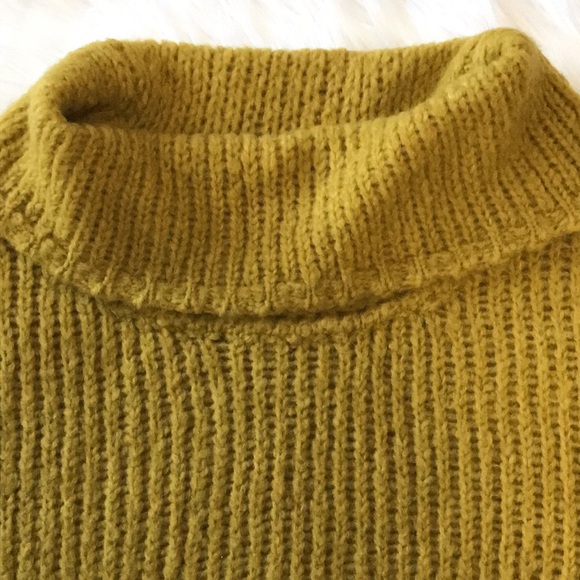 NWT Anthropologie Pilcro Mustard Cowl Neck Sweater - Picture 5 of 13
